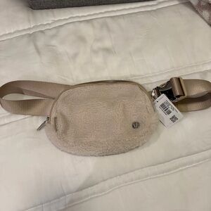 Lululemon Cream Fleece Belt Bag